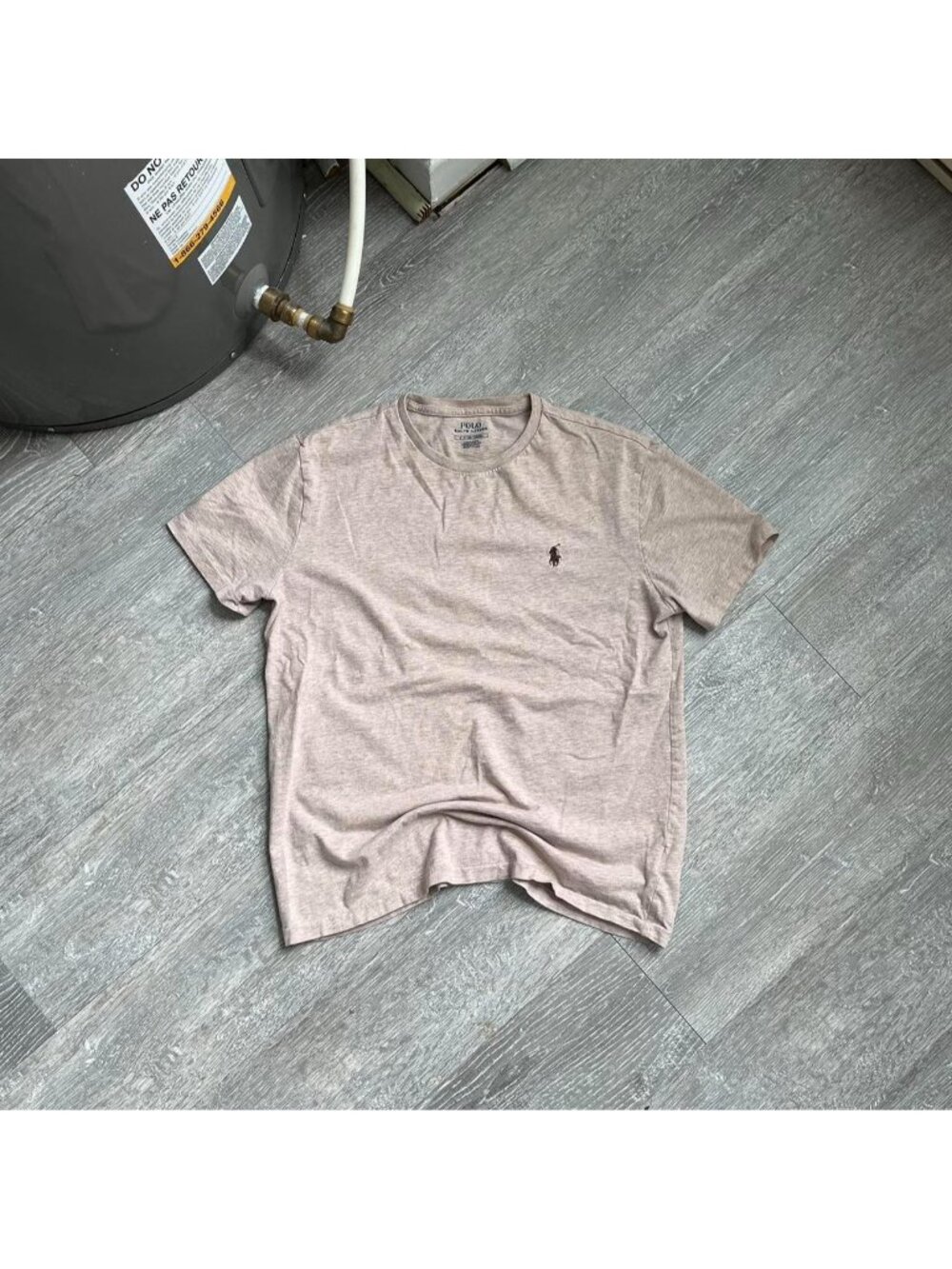 Beige / Cream / Brown Polo Ralph Lauren Embroidered Logo T-Shirt (Men’s S)